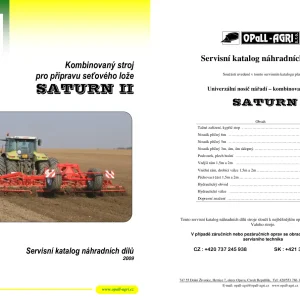 Opall Agri Saturn Ii Parts Manual