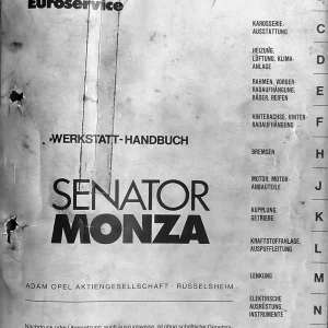 Opel Senator Monza Service Manual