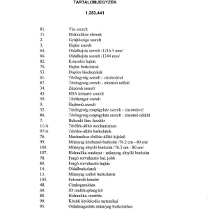 Oros 6534 Parts Manual