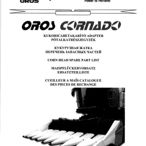 Oros Cornado 2010 Parts Manual