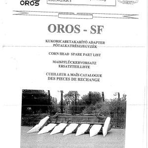 Oros Sf12539 Qsa Parts Manual