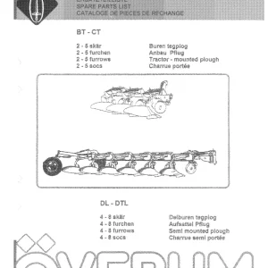Overum Bt Ct Dl Dlt 1997 Parts Manual