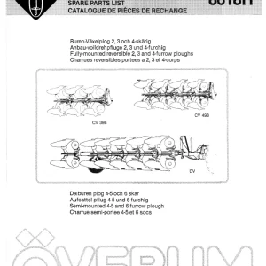 Overum Cv Dv 1986 Parts Manual