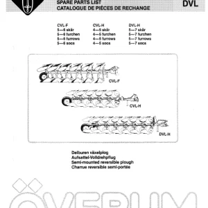 Overum Cvl Dvl 1989 Parts Manual