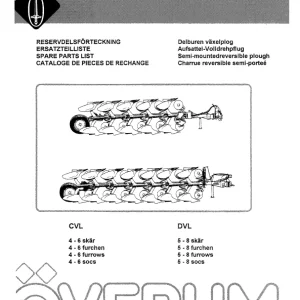 Overum Cvl Dvl 1996 Parts Manual