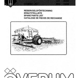 Overum Combijet Cd4606 Md3306 Parts Manual