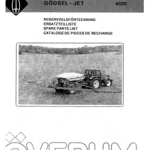 Overum Godsel Jet 4012 4020 Parts Manual