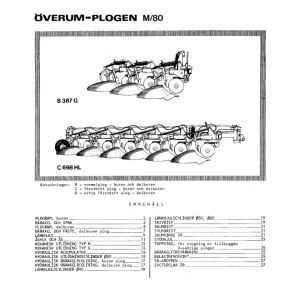 Overum M 80 B387G C698Hl Parts Manual