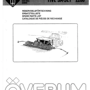 Overum Tive Sajet 2206 1988 Parts Manual