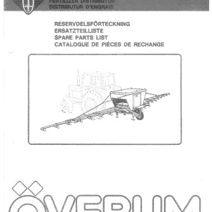 Overum Tivejet 1000 Parts Manual