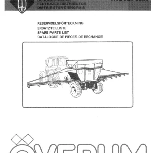 Overum Tivejet 2000 2000 Parts Manual