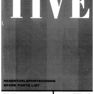 Overum Tivejet 3000 4000 1979 Parts Manual