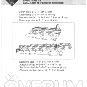 Overum 2 5 Na Bt Ct 1986 Parts Manual
