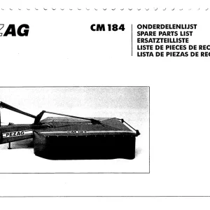 PZ Zweegers Cm184 Parts Manual