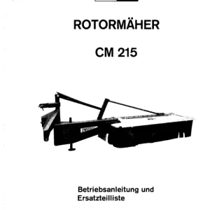 PZ Zweegers Cm215 Parts Manual