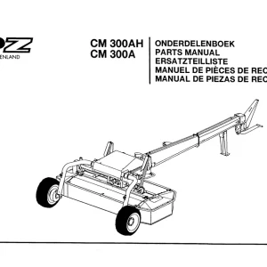 PZ Zweegers Cm300Ah Cm300A Parts Manual