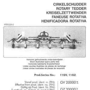 PZ Zweegers Fanex 531 771 Parts Manual