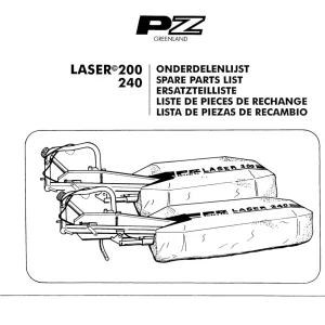 PZ Zweegers 200 240 Parts Manual