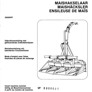 PZ Zweegers Mh320 Parts Manual