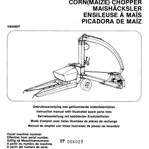PZ Zweegers Mh80S Parts Manual