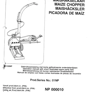 PZ Zweegers Mh90D Parts Manual