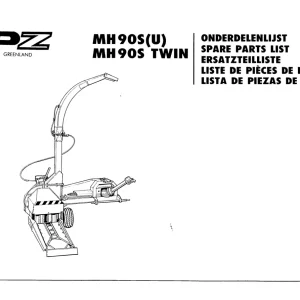 PZ Zweegers Mh90S Parts Manual