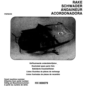 PZ Zweegers Novex 340 Parts Manual