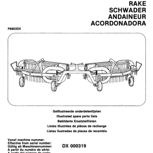PZ Zweegers Novex 600 Parts Manual