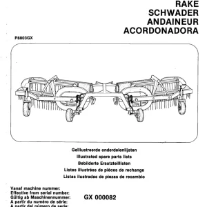 PZ Zweegers Novex 720 Parts Manual