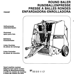 PZ Zweegers Roball 1512 Parts Manual