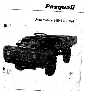Pasquali 956 958 Parts Manual