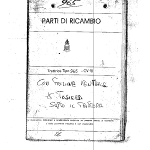Pasquali 965 Parts Manual
