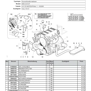 Pasquali Era 9.40 Parts Manual