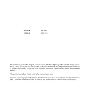 Perkins 1104D 44 Operators Manual