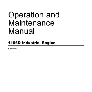 Perkins 1106D Operators Manual