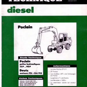 Poclain 75P 90P Deutz F5L F6L 912 Service Manual