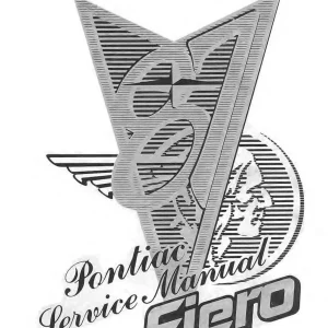 Pontiac Fiero Gm 1987 Service Manual