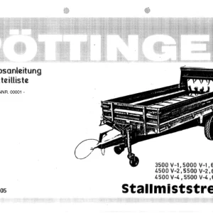 Pottinger 3500 4500 5000 5500 6000 6500 Parts Manual
