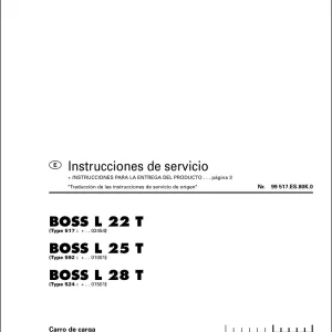 Pottinger Boss L 22T 25T 28T Service Manual