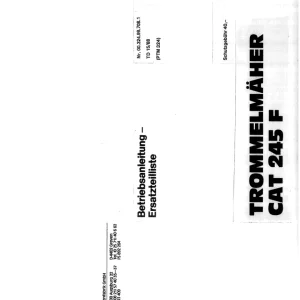 Pottinger Cat 245F Parts Manual