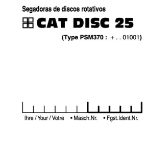 Pottinger Cat Disc 25 Service Manual