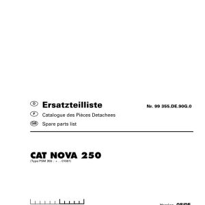 Pottinger Cat Nova 250 Parts Manual