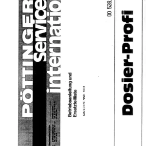 Pottinger Dosier Profi Parts Manual