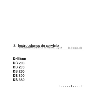 Pottinger Drillbox Db 200 230 260 300 380 Service Manual