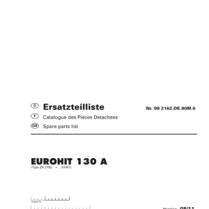 Pottinger Eurohit 130A Parts Manual