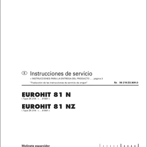 Pottinger Eurohit 81 N Nz Service Manual