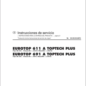 Pottinger Eurotop 611 691 A Toptech Service Manual