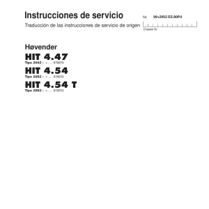 Pottinger 4.47 4.54 4.54T Service Manual