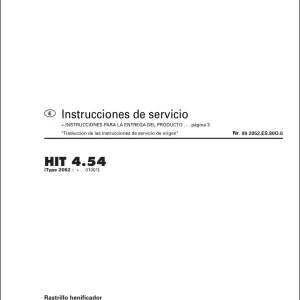 Pottinger 4.54 Service Manual