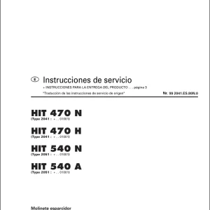 Pottinger 470N 470H 540N 540A Service Manual